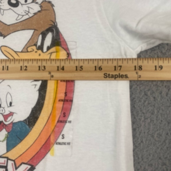 Looney Tunes Men's Short Sleeve Graphic Crewneck T Shirt White Size Medium - Picture 9 of 10